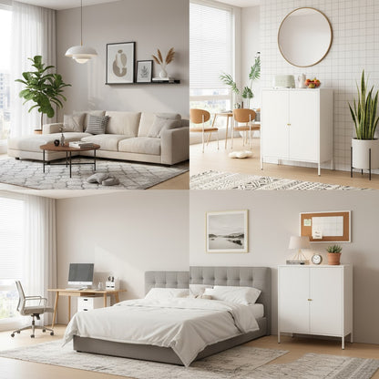 Metal filing cabinet, cupboard type