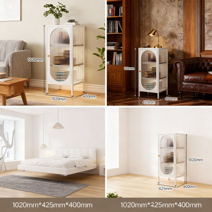 Cabinet with Transparent Cupboard-Style Door