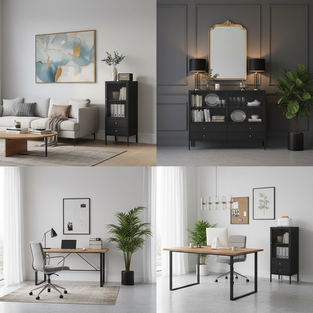 Metal cupboard cabinet with door, cupboard type