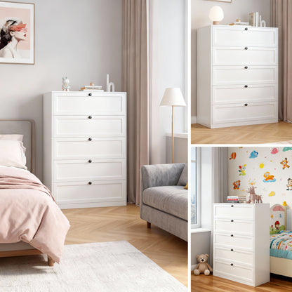 5-tier metal chest of drawers