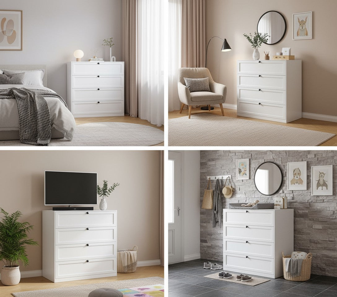 5-tier metal chest of drawers