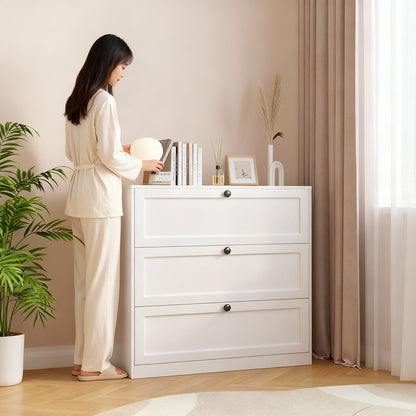 3-tier metal chest of drawers