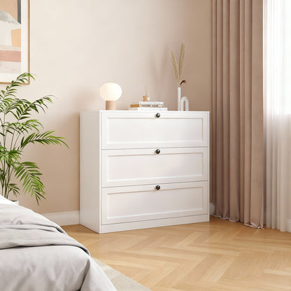 3-tier metal chest of drawers