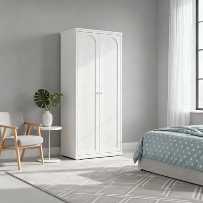 Armario Modular 2 Puertas 80cm FUERZA METAL | 200–240cm | White / Beige