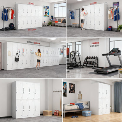 Metal Locker with 6 Doors and Independent Key